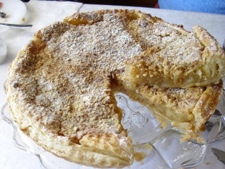 Tarte de crumble de Maçã com massa folhada